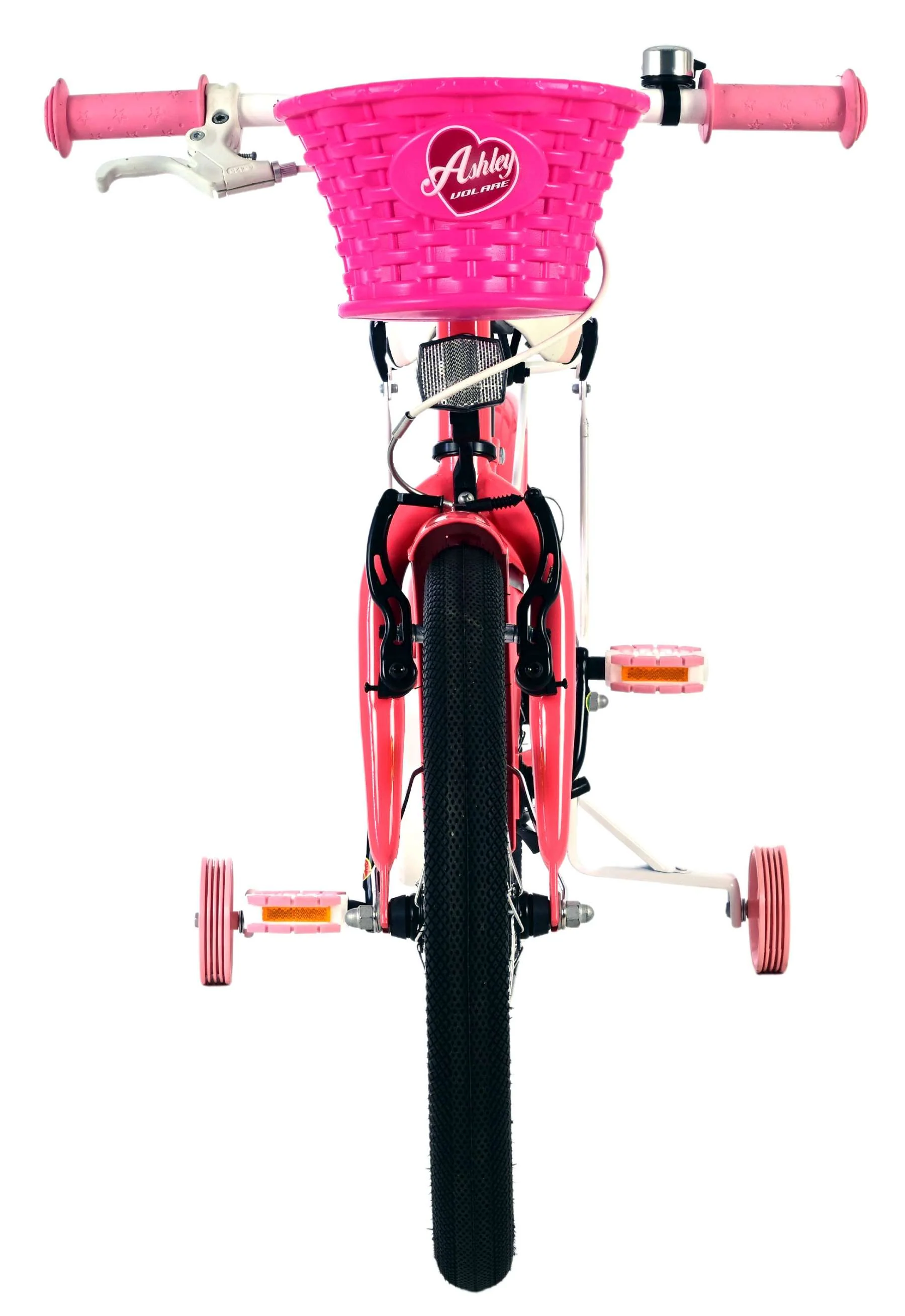 Bicicleta pentru fete Ashley, 18 inch, culoare roz, frana de mana + contra [4]