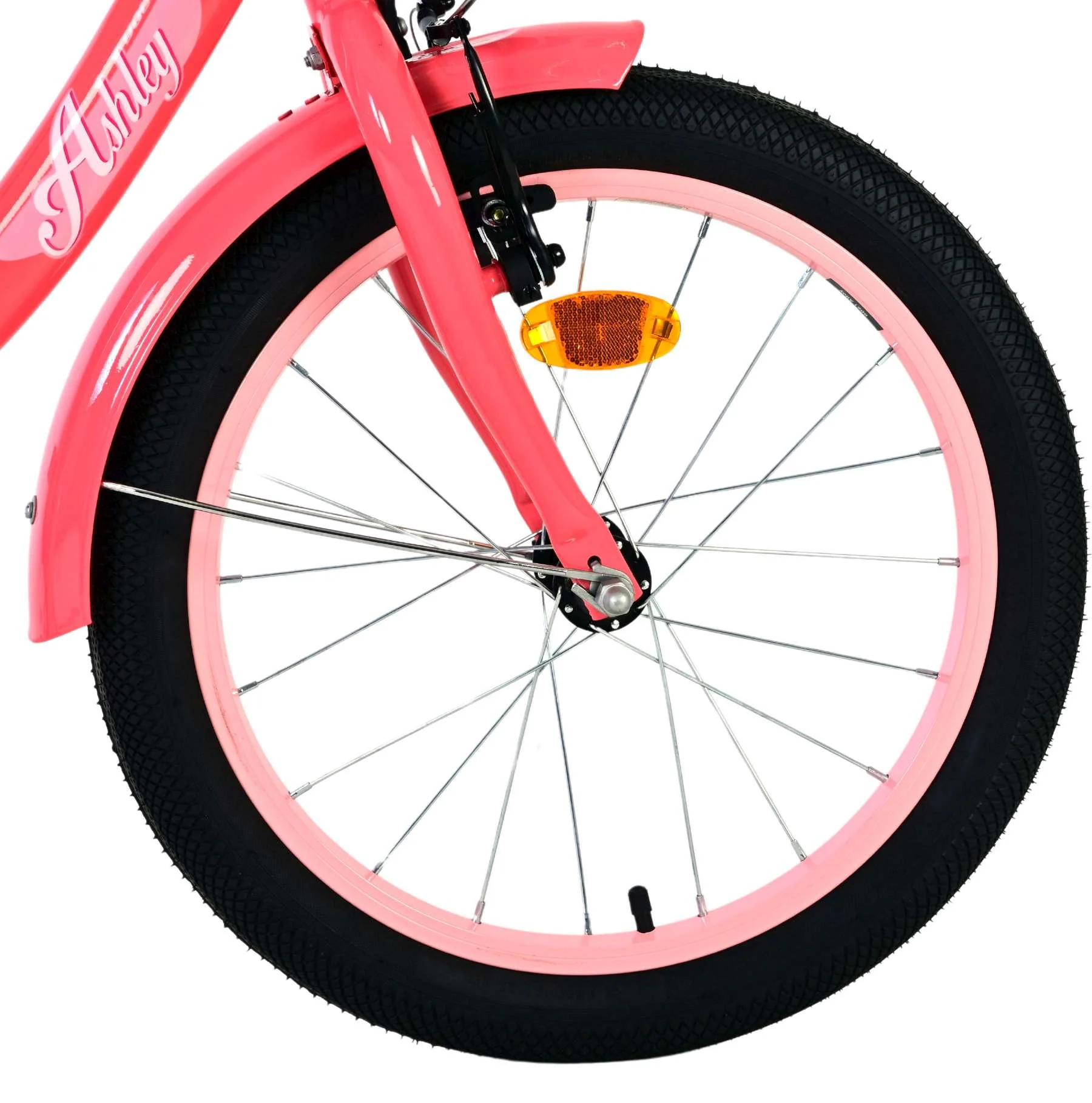 Bicicleta pentru fete Ashley, 18 inch, culoare roz, frana de mana + contra [7]