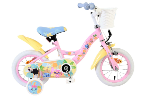 Biciclete - Bicicletă Disney Stitch pentru copii - Fete - 12 inch - Roz
