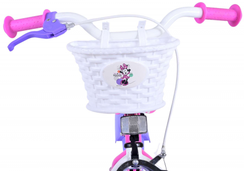 Bicicleta pentru fete Disney Minnie Cutest Ever!, 16 inch, culoare roz/violet, frana de mana fata si frana contra spate [3]