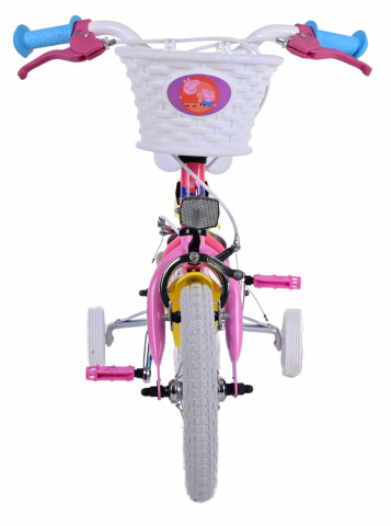 Bicicleta pentru fete Peppa Pig, 12 inch, culoare Roz, frana de mana fata si spate [4]