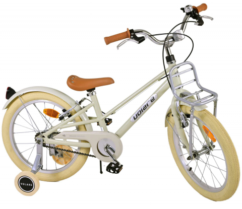 Bicicleta pentru fete Volare Melody, 18 inch, culoare nisipiu, frana de mana fata si spate [0]