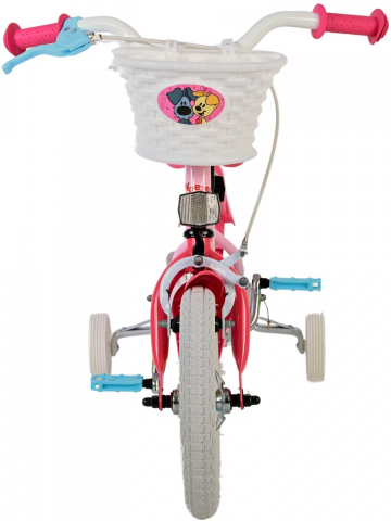 Bicicleta pentru fete Woezel & Pip, 12 inch, culoare roz, frana de mana fata si contra spate [4]