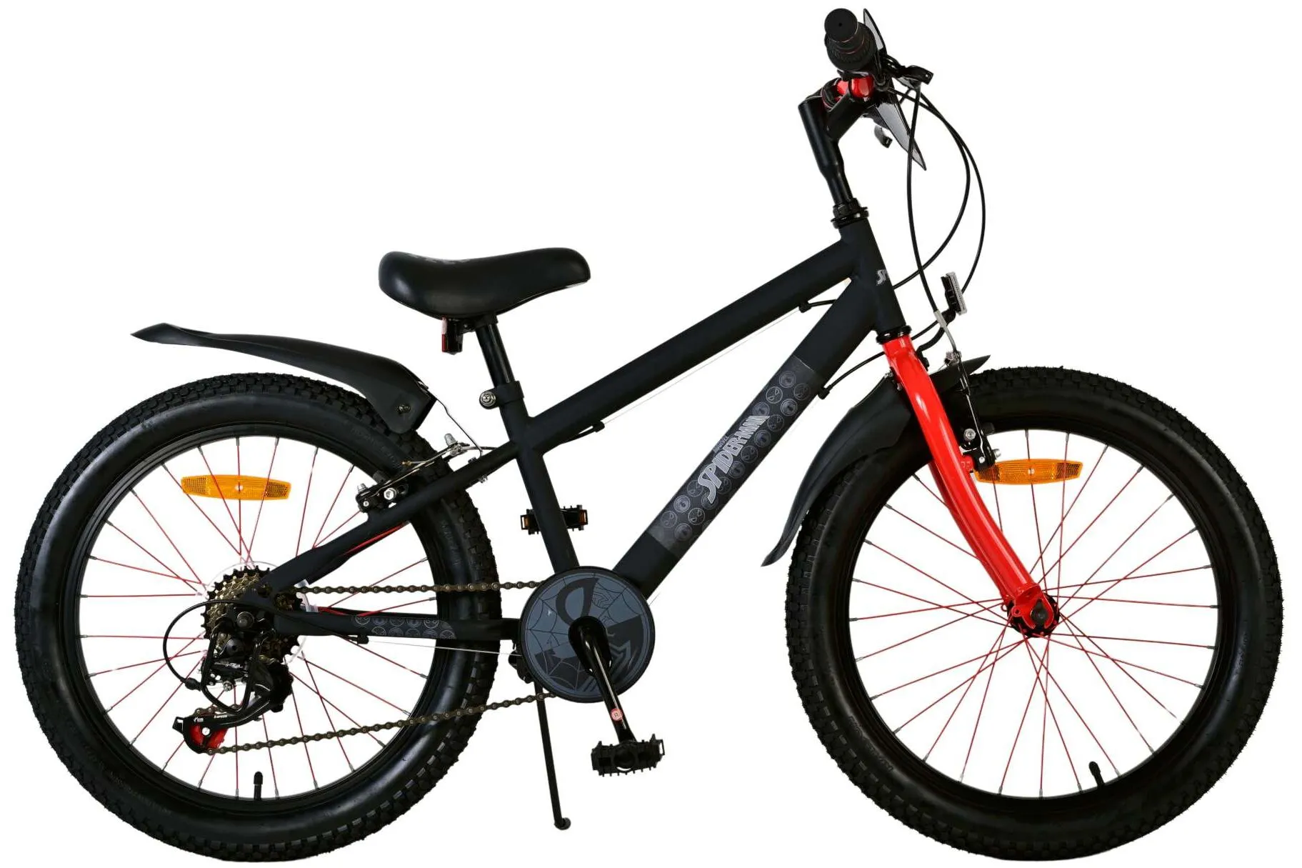 Biciclete - Bicicletă Volare  Spiderman 20" negru mat,7viteze