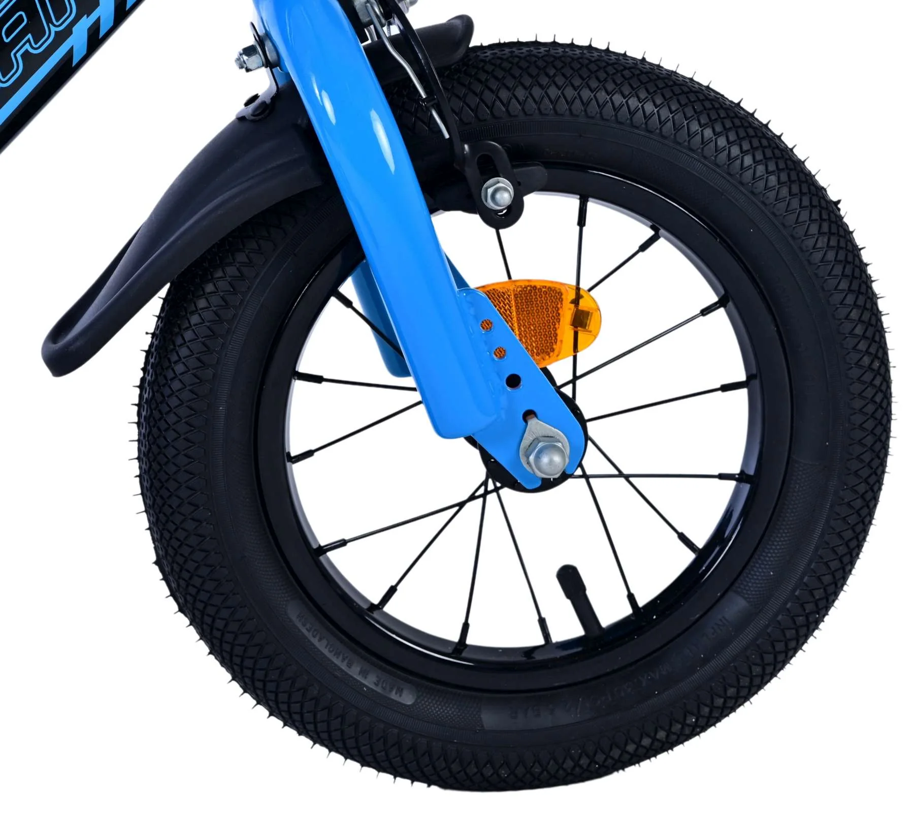 Bicicletă pentru copii Volare Sportivo - Băieți - 12 inch - Albastru Negru - Frâne cu două mâini [2]