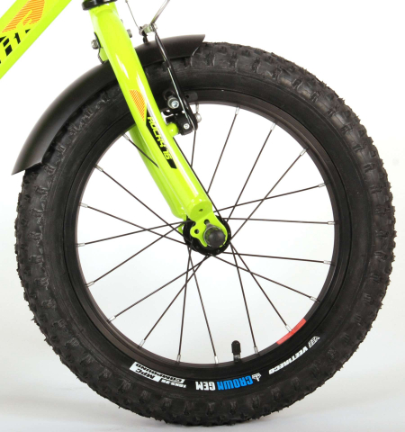 Bicicleta Volare Rocky pentru baieti, 16 inch, culoare verde, frana de mana + contra [3]