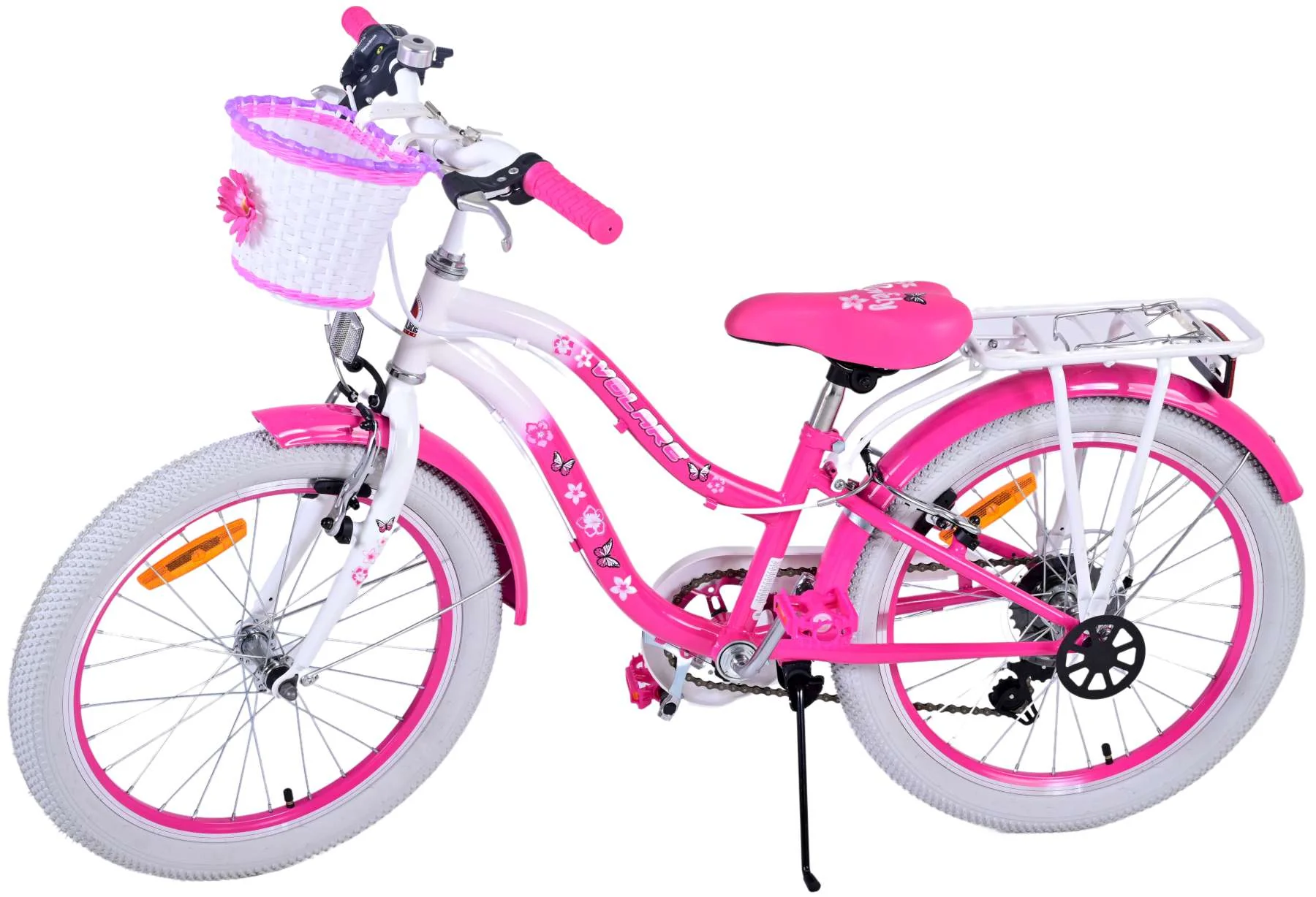 Bicicletă Volare Lovely pentru copii - Fete - 20 inch - Roz - 7 viteze [14]