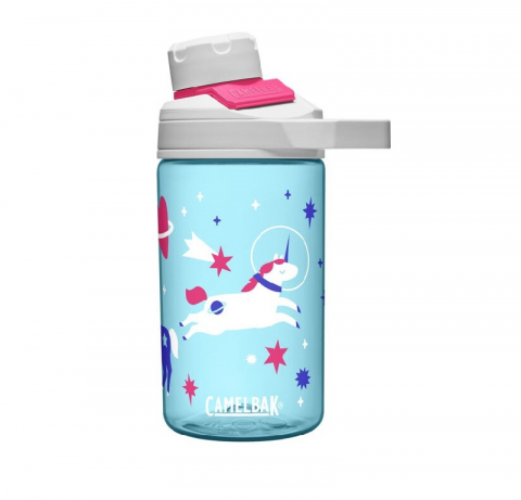 Accesorii-Design-Ornament - Bidon CAMELBAK pentru copii, 400ml, SpaceUnicorns, culoare alb/roz