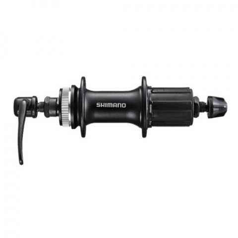 Butuc Roată - Butuc spate Shimano Acera FH-M3050, 36H, 8/9/10 viteze, Old 135mm, ax 146mm, QR 170mm, pentru rotor center lock, fara protectie pentru montura discului, culoare negru