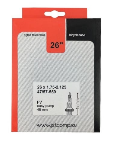 Anvelope-Camere - Camera de aer biciclete JET 26x1.75/2.125 FV48mm