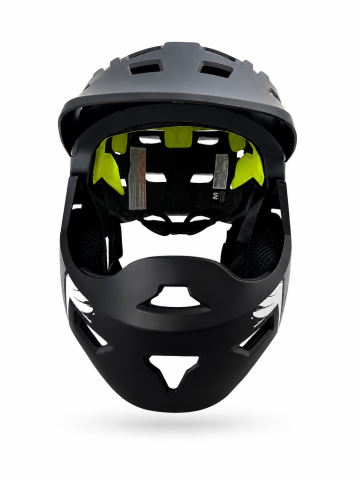 Casca bibiclete/trotinete MOON KS11 FULL FACE marime M (55-58cm) gri/negru/alb mat AVO REBEL [1]