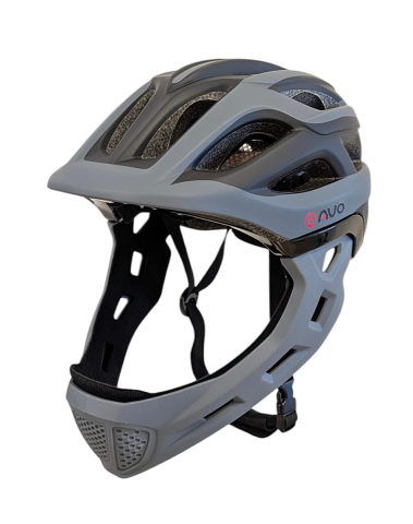 Echipamente - Casca bibiclete/trotinete PNY-49 FULLFACE negru/gri MAT marime M (44-51cm) AVO