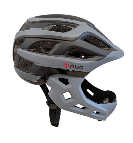 Casca bibiclete/trotinete PNY-49 FULLFACE negru/gri MAT marime L (51-56cm) AVO [3]
