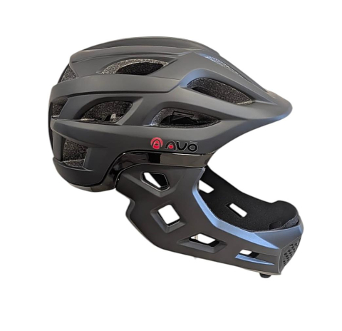 Casca bibiclete/trotinete PNY-49 FULLFACE negru MAT marimeM (44-51cm) AVO [1]