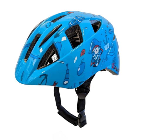 Echipamente - Casca bibiclisti copii  PNY-11 albastru PIRAT marime L (51-55cm) AVO
