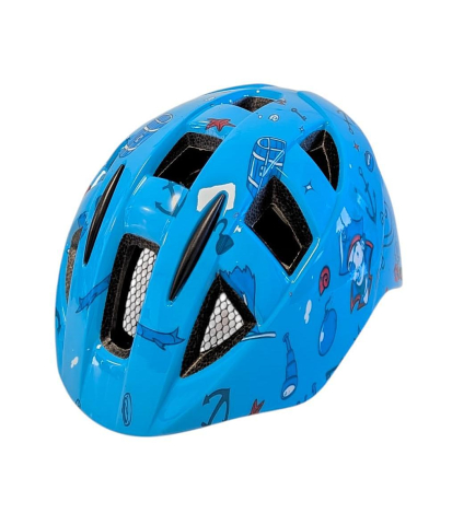 Casca bibiclisti copii  PNY-11 albastru PIRAT marime L (51-55cm) AVO [2]