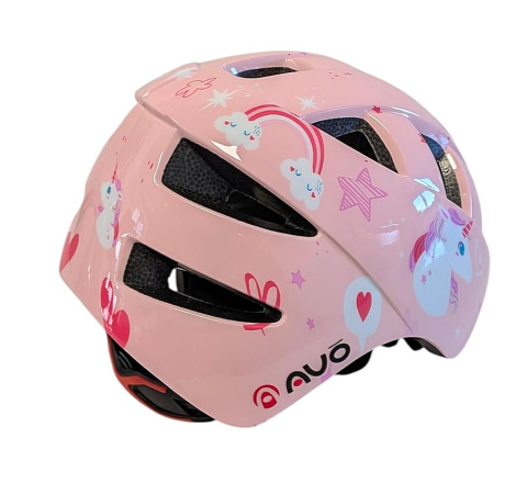 Casca bibiclisti copii PNY-11 roz deschis UNICORN marime M (46-51cm) AVO [1]