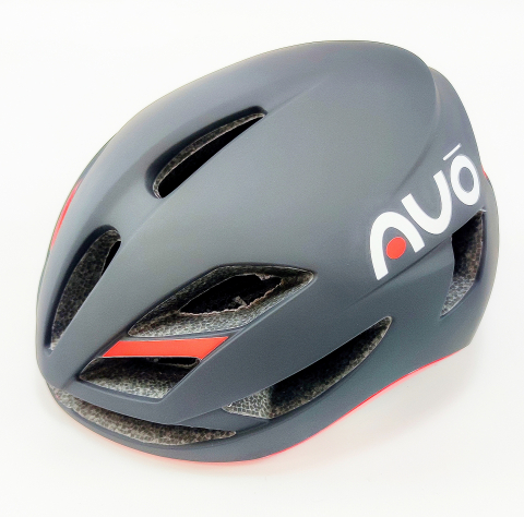 Casca biciclisti AVO-03, marime S (55-58 cm), culoare gri/rosu [3]