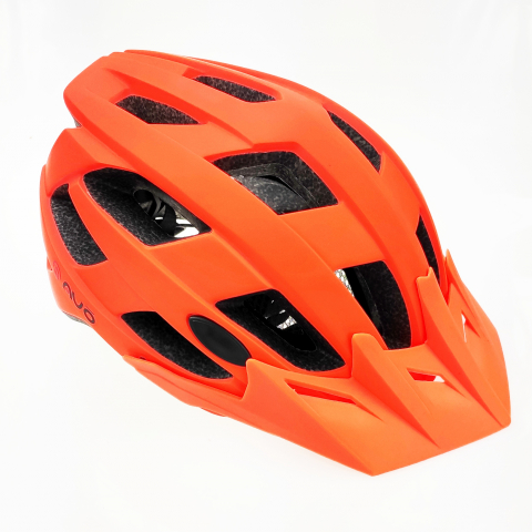 Echipamente - Casca biciclisti AVO-24, culoare portocaliu fluo mat, marime L (58-61cm)