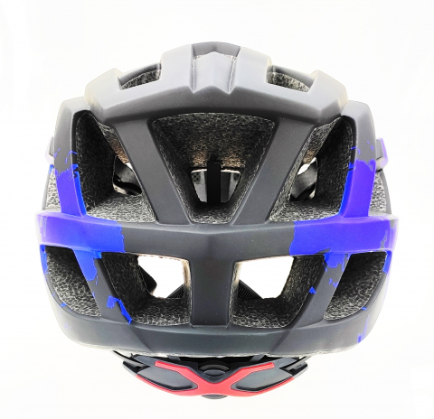 Casca biciclisti AVO-24, marime M (55-58 cm), culoare negru/albastru [3]