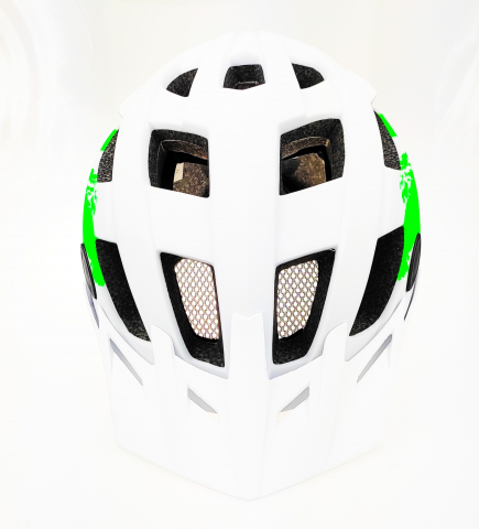 Casca biciclisti AVO-24, marime M (55-58 cm), culoare alb/verde [3]