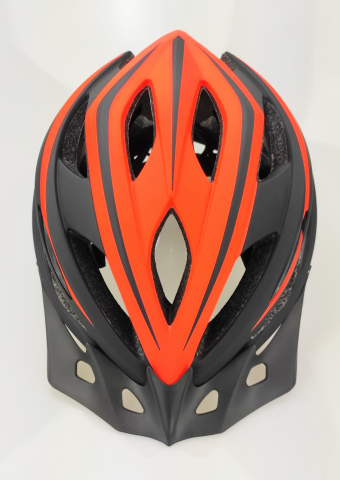 Casca biciclisti AVO-28, marime L (55-61 cm), culoare negru/portocaliu [4]