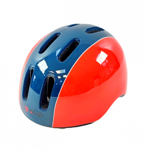 Echipamente - Casca biciclisti AVO-88, marime M (55-59 cm), culoare rosu/bleumarin