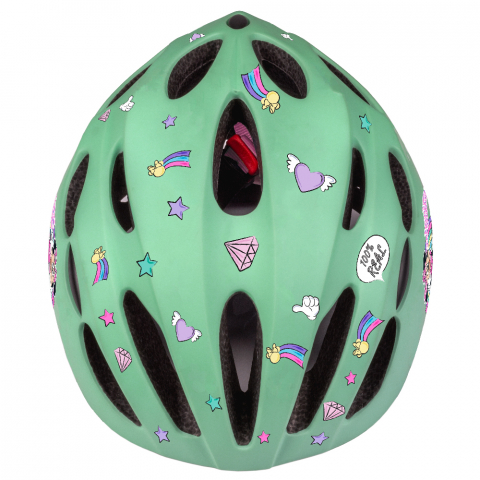 Casca biciclisti copii IN-MOLD, model Minnie Mouse, culoare verde, marime M(52-56cm) [2]