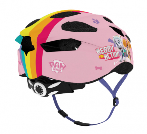 Casca biciclisti copii IN-MOLD, model Paw Patrol, culoare roz, marime M(52-56cm) [3]