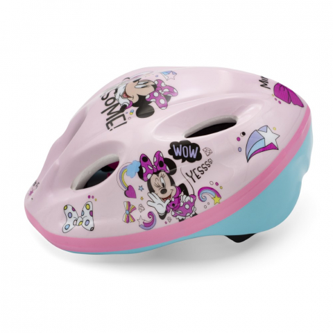 Casca biciclisti copii, model Minnie Mouse, culoare roz, marime M(52-56cm) [3]