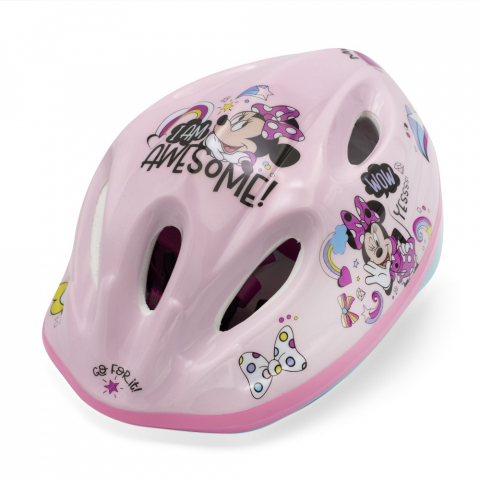 Casca biciclisti copii, model Minnie Mouse, culoare roz, marime M(52-56cm) [2]