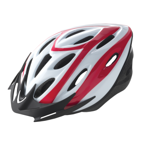 Echipamente - Casca BTA Marime L(58-61cm) culoare alb-rosu