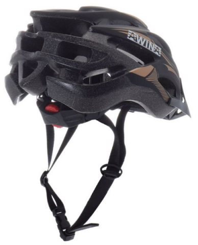 Casca ciclisti MTB Awina, marime L (58 cm-61 cm), culoare nergru/auriu [1]