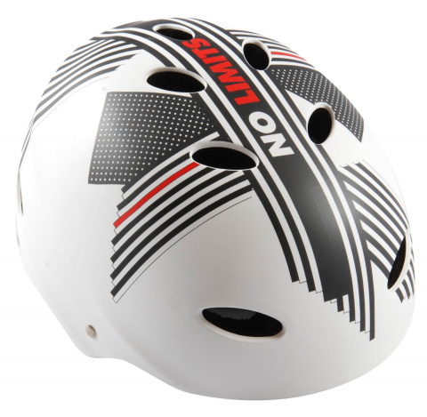 Caști - Casca de protectie, model Volare Skate, culoare alb/negru, marime 55-57 cm
