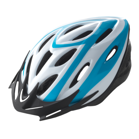 Echipamente - Casca Rider Culoare Alb/Albastru Marime L (58-61cm)