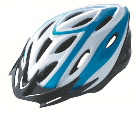 Echipamente - Casca Rider Culoare Alb/Albastru Marime M (54-58cm)