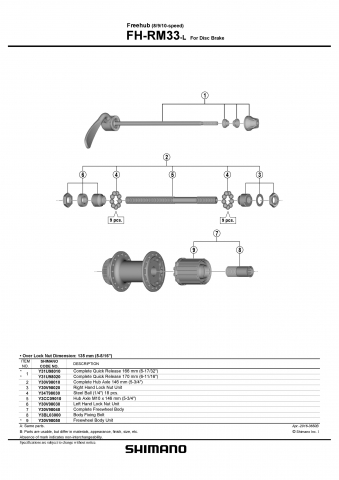 Caseta Shimano FH-RM33 [1]
