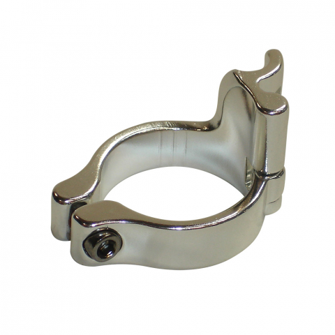Accesorii Sistem Schimbător - Clema prindere schimbator fata, Oxford, 34.9mm, Argintiu