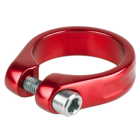 Suspensie-Cadru - COLIER SA  M-WAVE CU SURUB 31,8 MM ROSU ANODIZAT