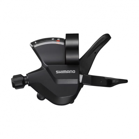 Comenzi Schimbător - Comanda schimbator viteze Shimano Altus SLM315, 3 viteze, culoare negru, ASLM315LB