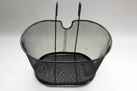 Coșuri - Cos fata biciclete HT-029, prindere fata, model oval, culoare negru