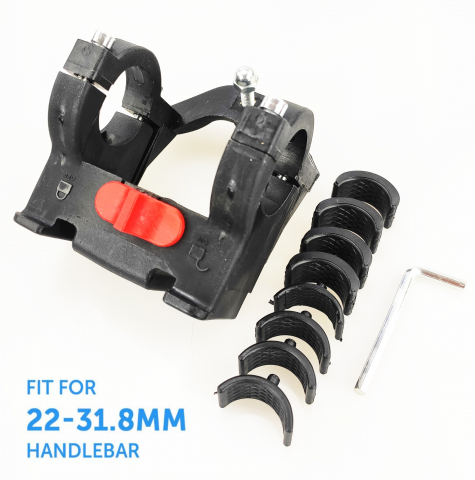 Cos fata biciclete tip geanta BL-F-014, prindere universala pe ghidon, culoare crem/maro [3]