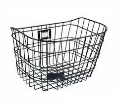 Coșuri - Cos fata grilaj metalic 33.5x26x24 cm, culoare negru