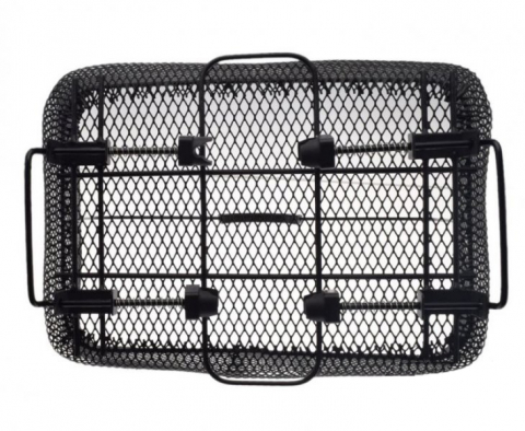 Cos spate negru, grilaj metalic, d. 39 x 28 x 19 cm [1]