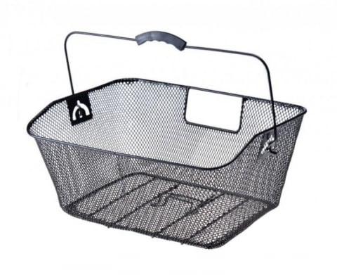 Transport-Depozitare - Cos biciclete spate, culoare negru, 41 x 31 x 16 cm