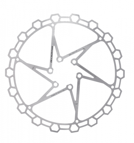 Disc-uri - Disc Frana Alligator Diamond UltraUsor Otel 160mm IS6 70gr Argintiu