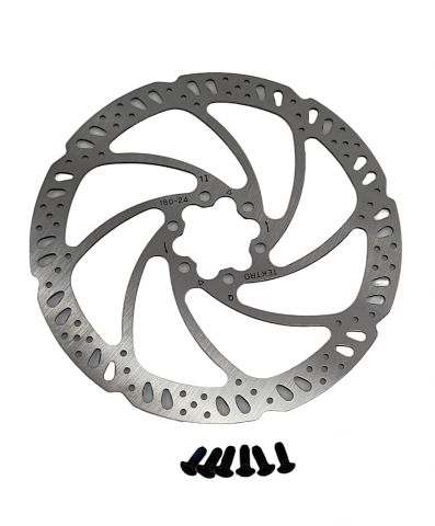 Sistem Frânare - Disc frana biciclete TR180-24, 180mm, prindere 6 suruburi