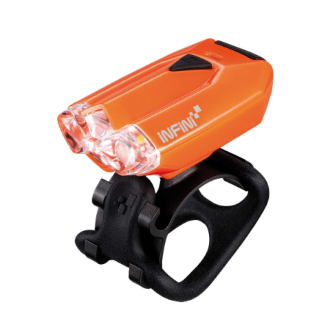 Iluminat-Semnalizare - Far Infini Lava 4 functii 2 Super Led alb 3Lux Portocaliu