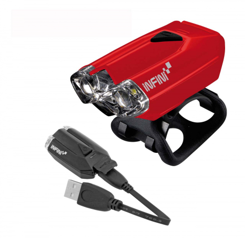 Iluminat-Semnalizare - Far Infini Lava 4 functii 2 Super Led alb 3Lux Rosu