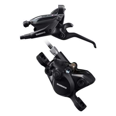 Comenzi Schimbător + Manetă Frână - Frana disc hidraulica Shimano Altus ,  ST-EF505/BR-MT200 cu maneta de schimbator 3 viteze